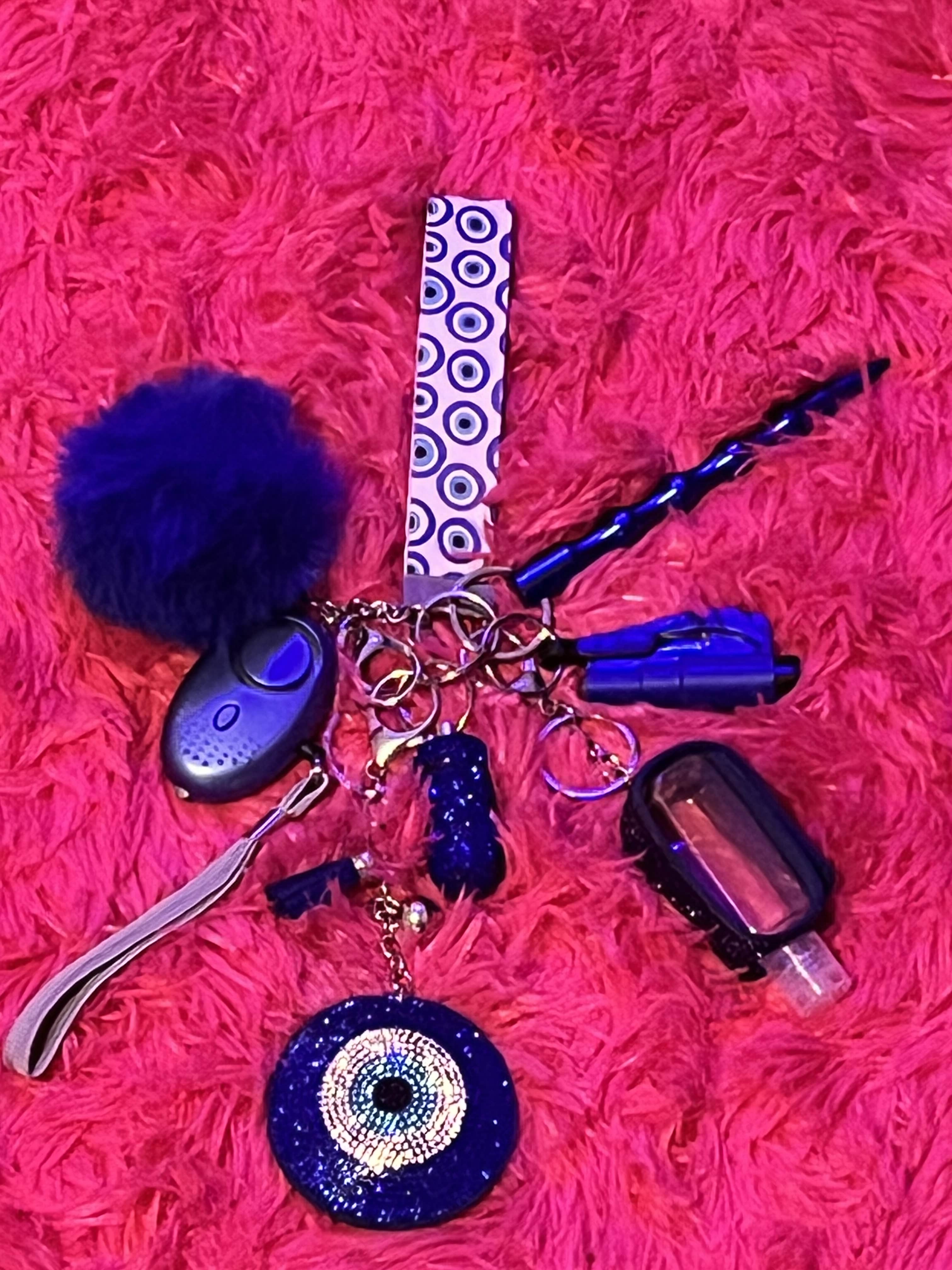 Evil Eye Safety Keychain